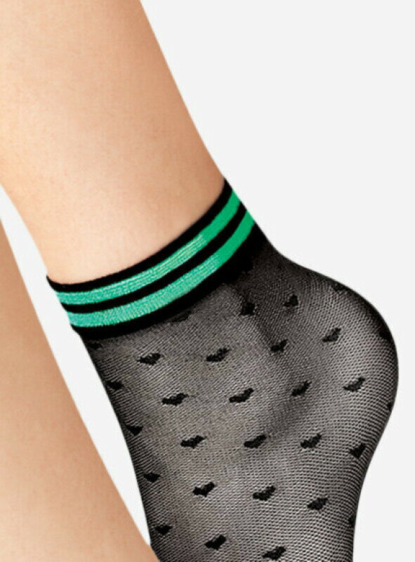 Bunte Socken mit Herzen GIOCO 20 DEN Lores Bunte Socken mit Herzen GIOCO 20 DEN Lores