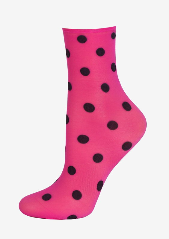 Stylische dünne Socken mit Punkten FORTE BIG DOTS Marilyn