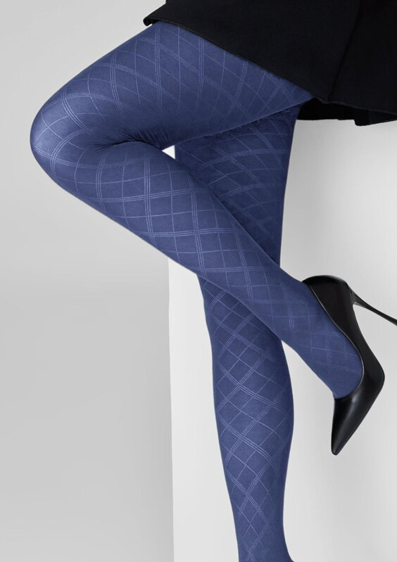 Strumpfhose mit markantem Jacquard-Rautenmuster GRACE F02 Marilyn Strumpfhose mit markantem Jacquard-Rautenmuster GRACE F02 Marilyn