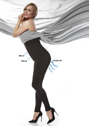 Schlankheits-Leggings für Damen BELLA 200 DEN BasBleu