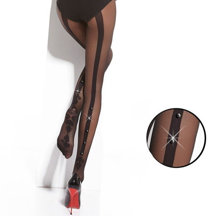 Gemusterte Damenstrumpfhose FLAVIE&STONES 20 DEN Adrian