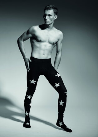 Gemusterte Herrenstrumpfhose STAR 60 DEN Adrian