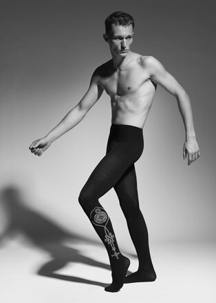 Herrenstrumpfhose TATOO 60 DEN Adrian
